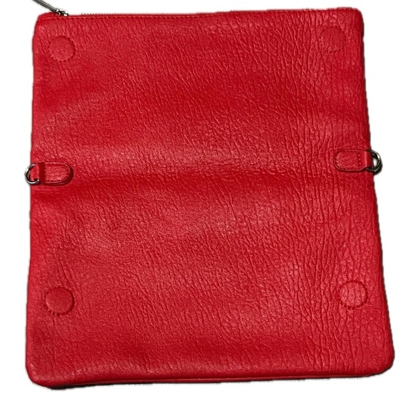 Express Womens Faux Leather ShoulderBag/Clutch Bag, Red - Picture 11 of 16
